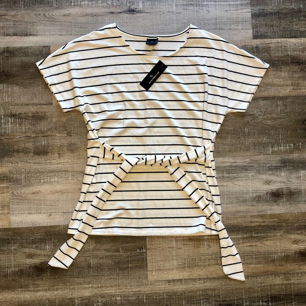 Women’s White Stripped Blouse